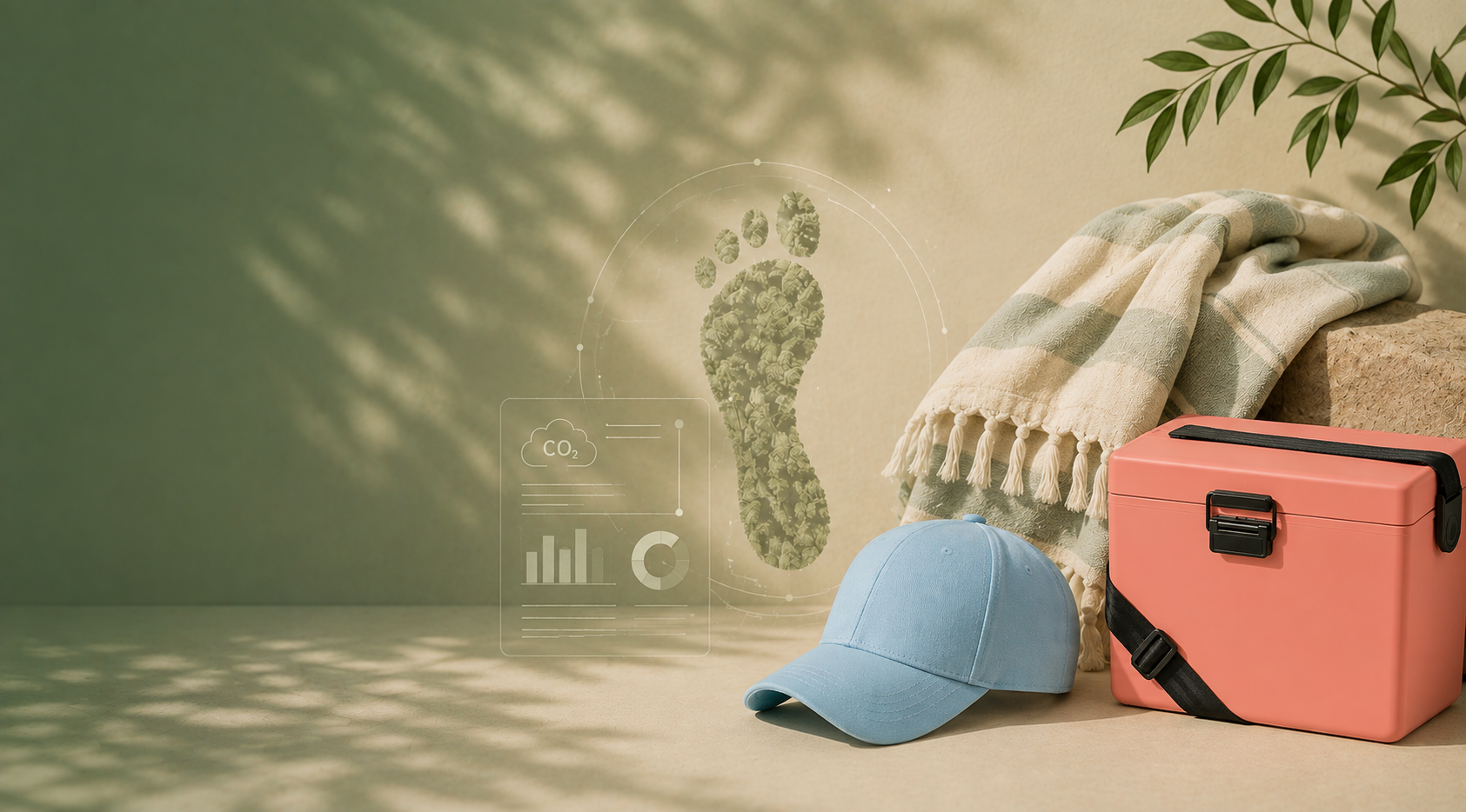Sustainable products with carbon footprint visualisation